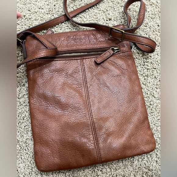 Margot Radley Brown Pebbled Leather Crossbody Bag - Picture 7 of 10